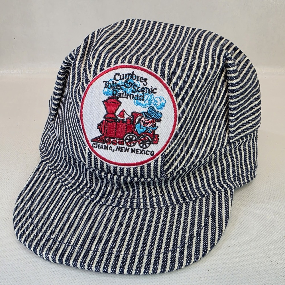 Kids Cumbres Toltec Scenic Railroad Chama New Mexico Round Patch‎ Conductor Hat